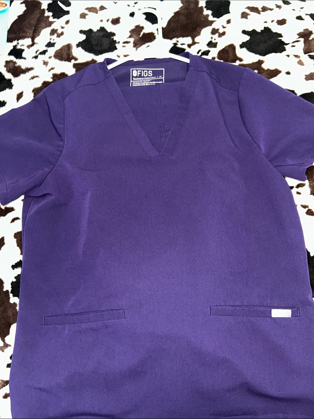 Figs Kids Purple V-Neck Scrub Top and pants set